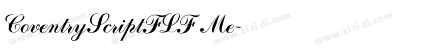 CoventryScriptFLF Me字体转换 CoventryScriptFLF Me字体转换